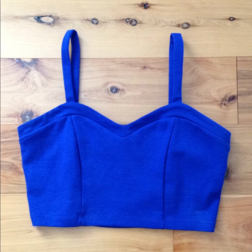 Blue crop top / bralette